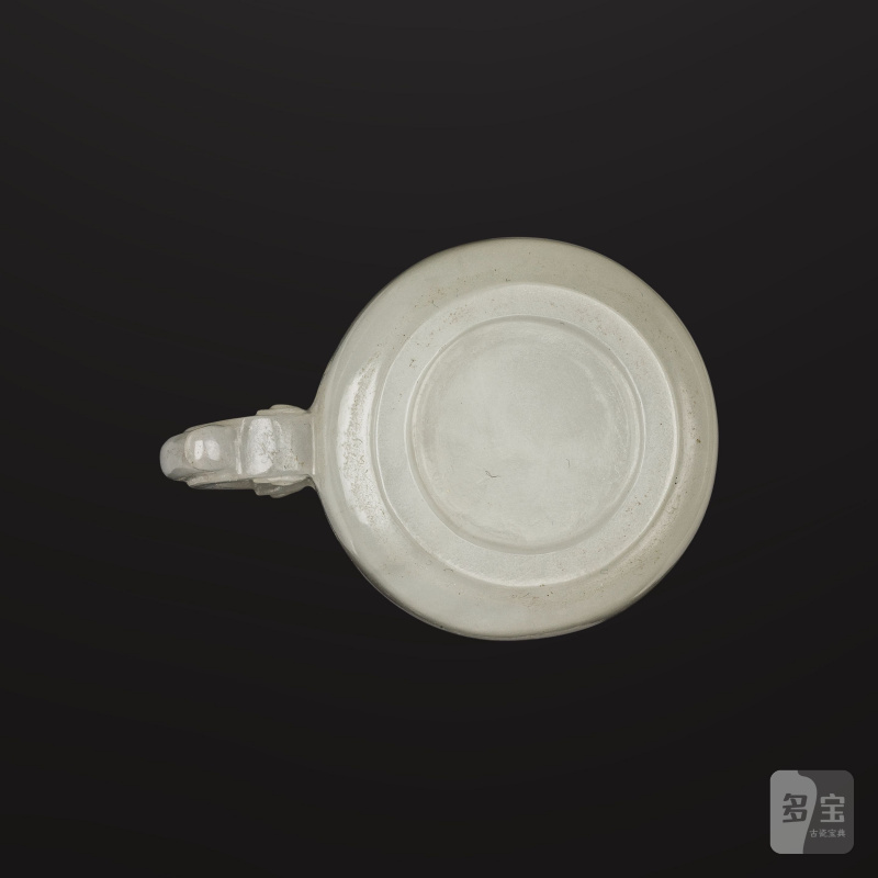 清 十八/十九世紀 白玉小盃 | PETITE TASSE EN JADE BLANC - 图2